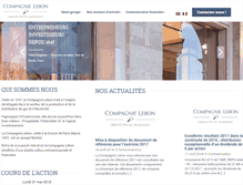 Tablet Screenshot of compagnielebon.fr